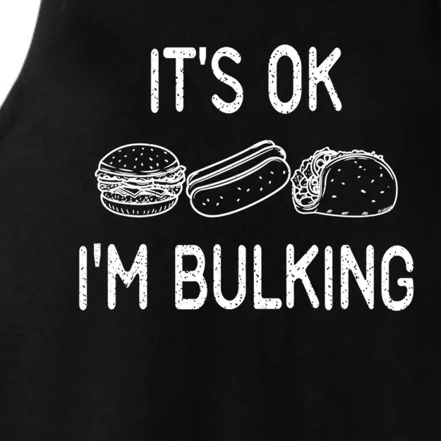 It's Ok I'm Bulking Funny Cheat Day Fitness Workout Gift Ladies Tri-Blend Wicking Tank