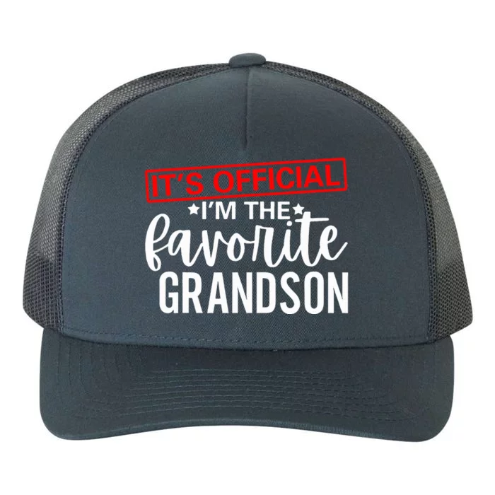 It's O.fficial I'm The Favorite Grandson Gifts Grandpa Yupoong Adult 5-Panel Trucker Hat