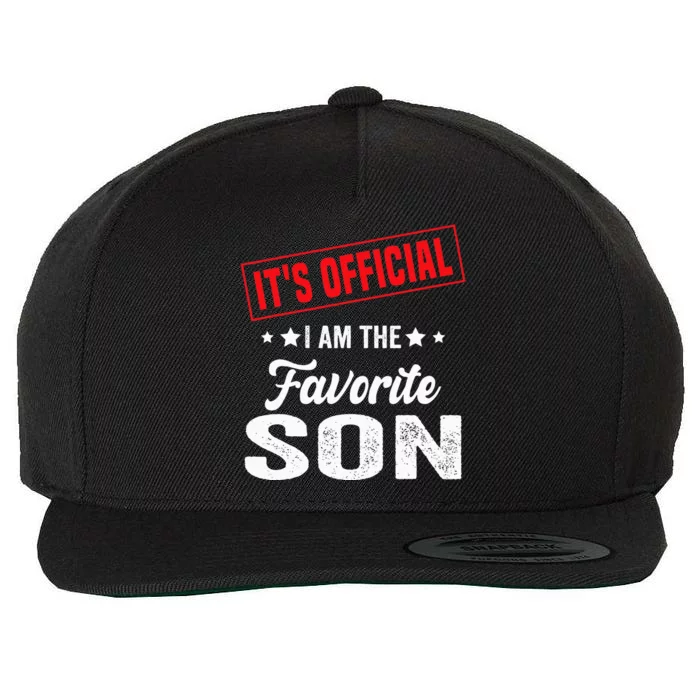 Its Official Im The Favorite Son Wool Snapback Cap