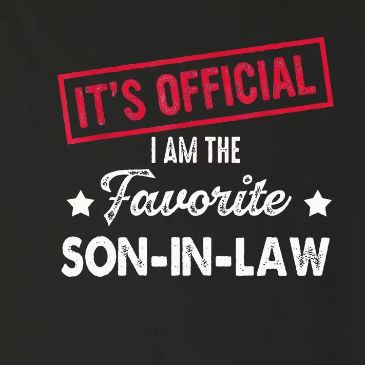 It's O.fficial I'm The Favorite SonInLaw Toddler Long Sleeve Shirt