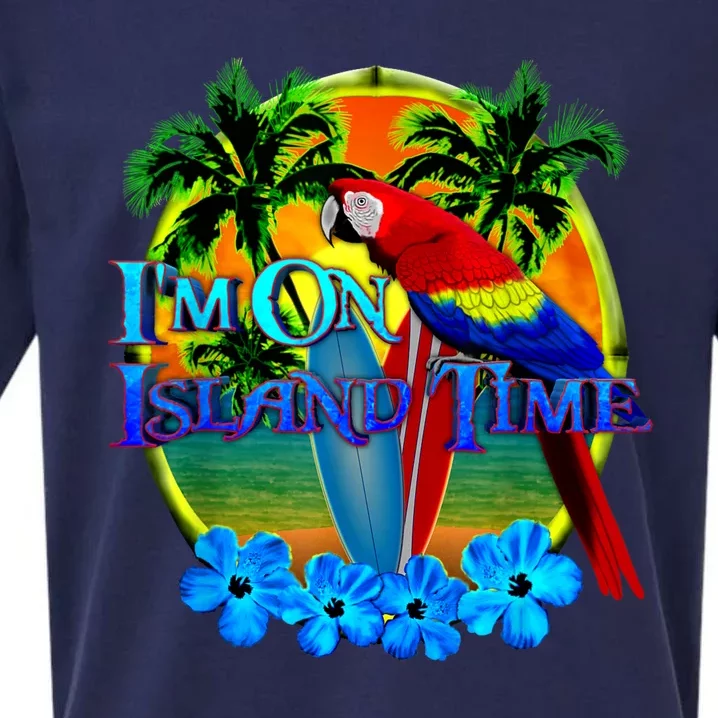 Im On Island Time Tropical Beach Sueded Cloud Jersey T-Shirt