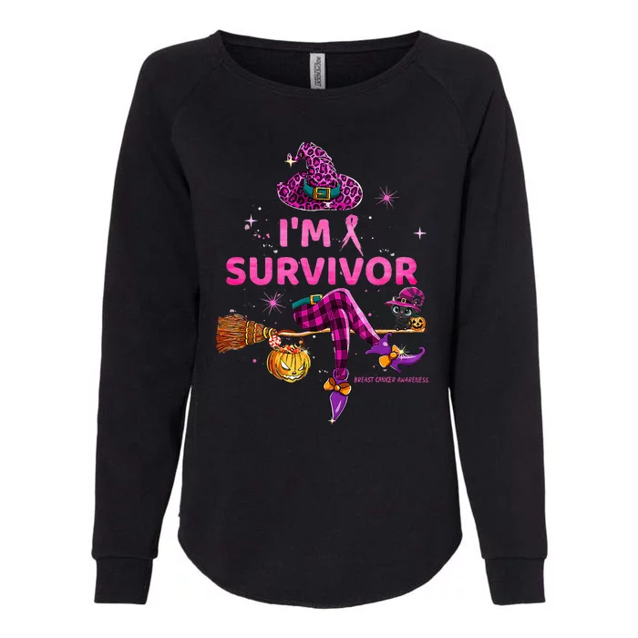 In October IM Survivor We Wear P.I.N.K Breast Cancer Womens California Wash Sweatshirt