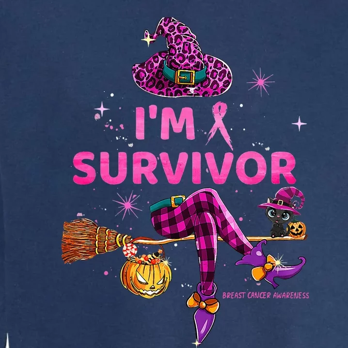 In October IM Survivor We Wear P.I.N.K Breast Cancer Garment-Dyed Sweatshirt