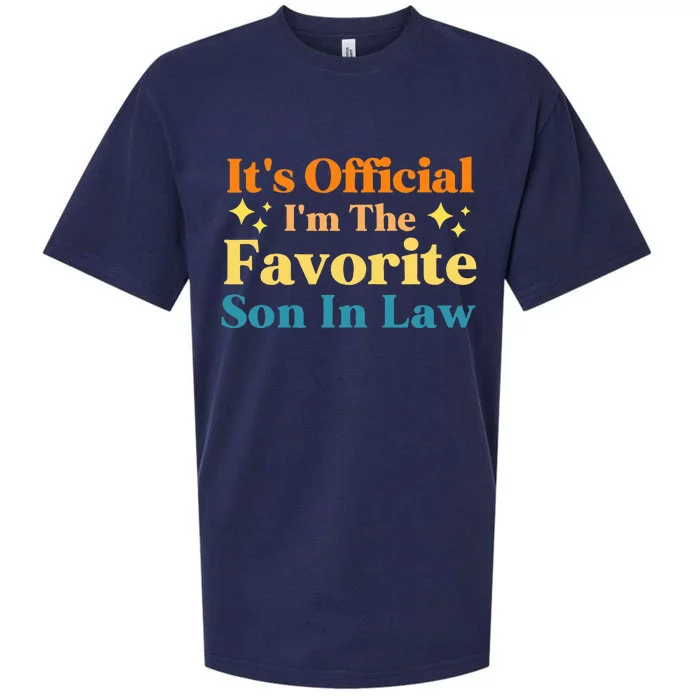 It's O.fficial I'm The Favorite Son In Law Funny Family Humor Sueded Cloud Jersey T-Shirt