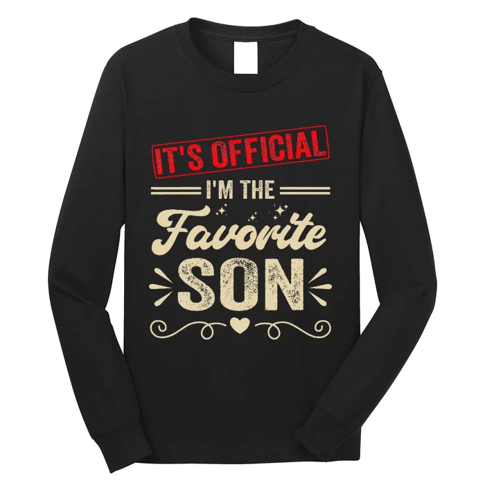 It's O.fficial I'm The Favorite Son Long Sleeve Shirt