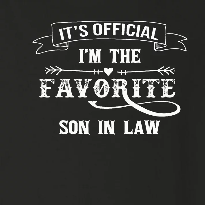 It's O.fficial I'm The Favorite Son in Law Funny Toddler Long Sleeve Shirt