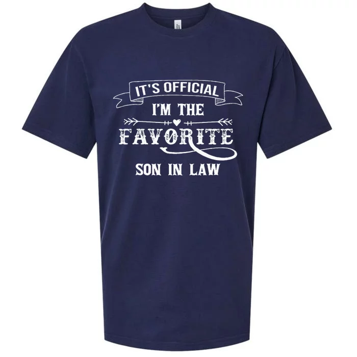 It's O.fficial I'm The Favorite Son in Law Funny Sueded Cloud Jersey T-Shirt