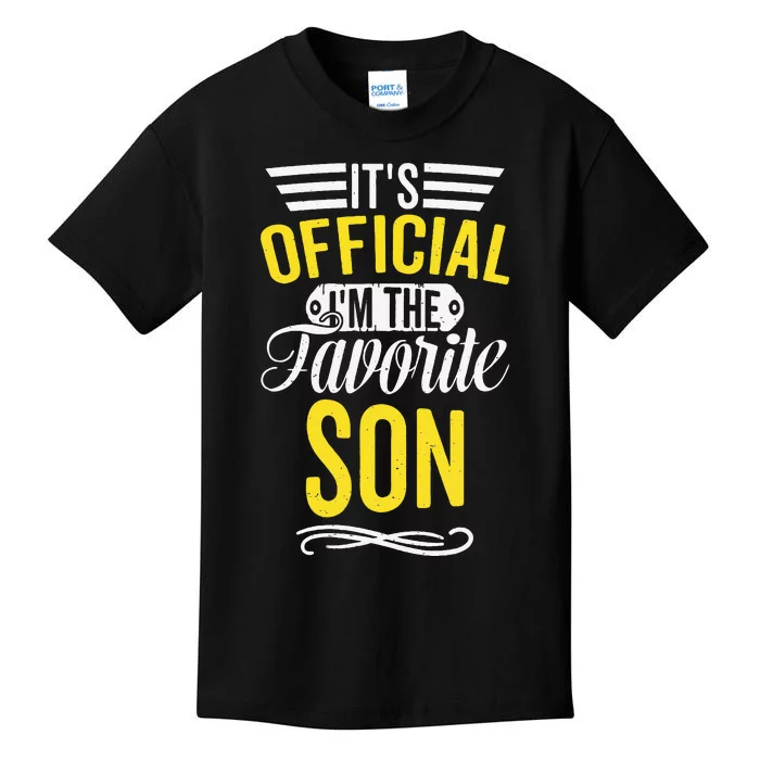 It's O.fficial I'm The Favorite Son Kids T-Shirt