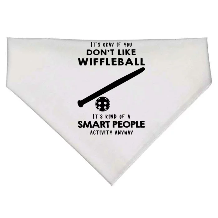 ItS Ok If You DonT Like Wiffleball USA-Made Doggie Bandana