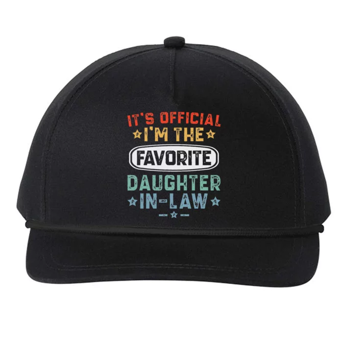 It's O.fficial I'm the Favorite Daughter In Law Snapback Five-Panel Rope Hat