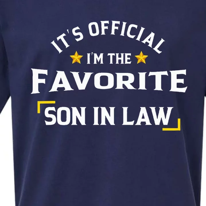 It's O.fficial I'm The Favorite Son In Law Sueded Cloud Jersey T-Shirt