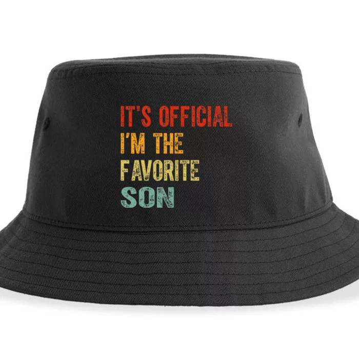 It's O.fficial I'm The Favorite Son Funny Family Gifts Sustainable Bucket Hat