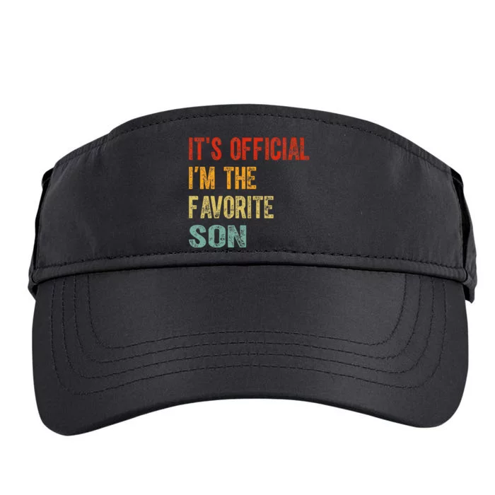 It's O.fficial I'm The Favorite Son Funny Family Gifts Adult Drive Performance Visor