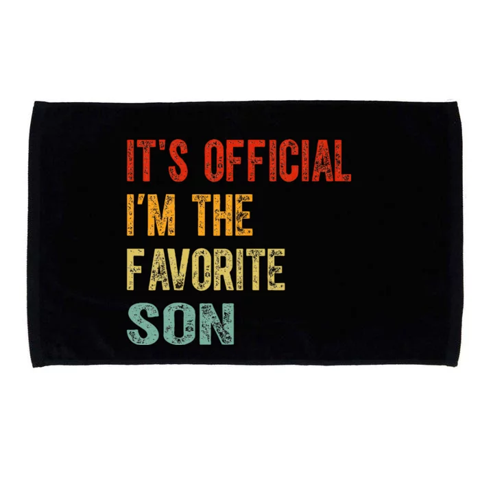 It's O.fficial I'm The Favorite Son Funny Family Gifts Microfiber Hand Towel