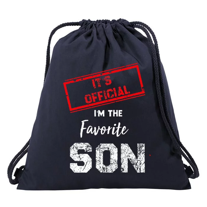 It's O.fficial I'm The Favorite Son Drawstring Bag