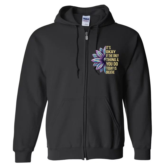 ItS Okay If The Only Thing You Do Today Full Zip Hoodie