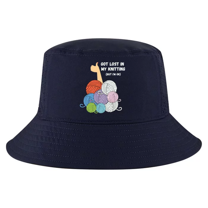 Im Ok Knitting Crochet Shirts For Women Funny Cool Comfort Performance Bucket Hat