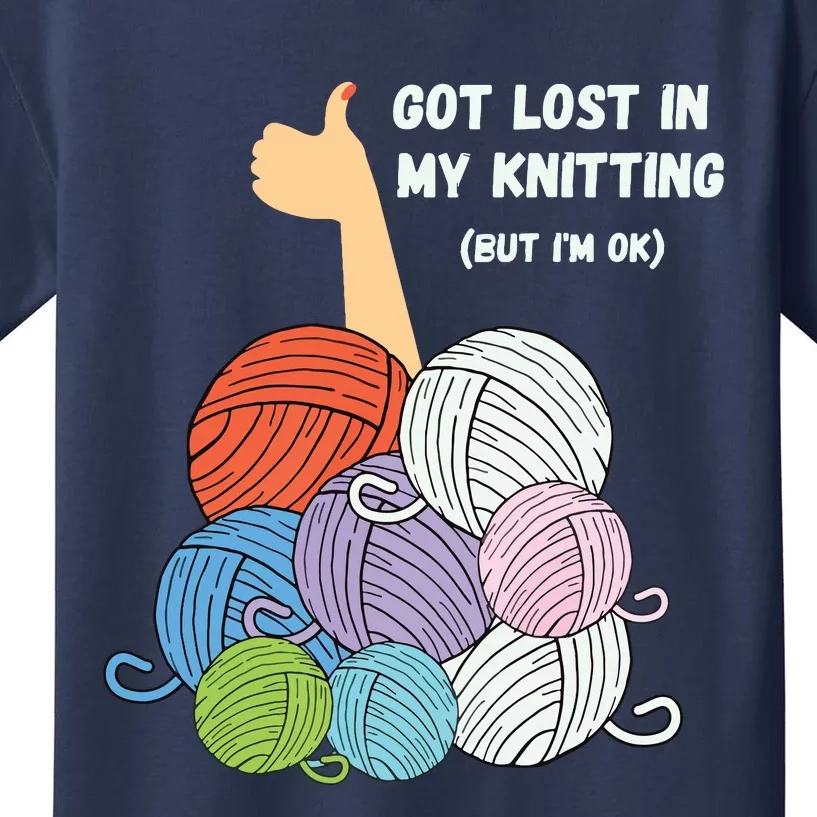 Im Ok Knitting Crochet Shirts For Women Funny Kids T-Shirt