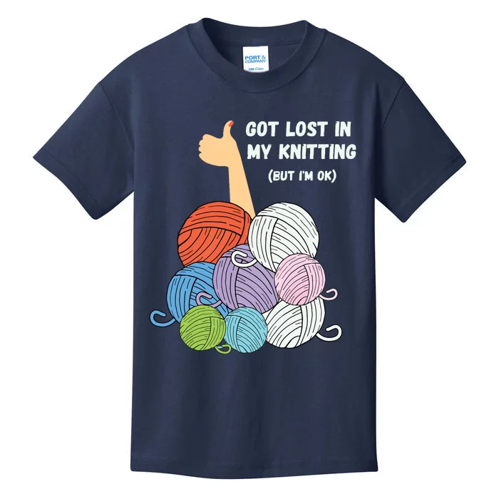 Im Ok Knitting Crochet Shirts For Women Funny Kids T-Shirt