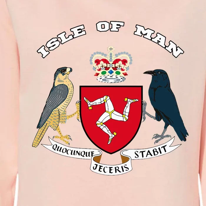 Isle Of Man Coat Of Arms Of Coat Of Arm Flag Manx Womens California Wash Sweatshirt