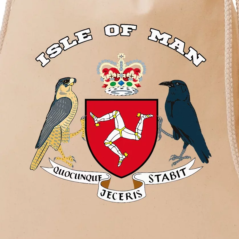 Isle Of Man Coat Of Arms Of Coat Of Arm Flag Manx Drawstring Bag