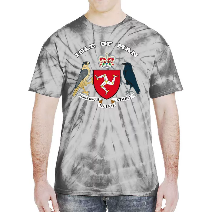 Isle Of Man Coat Of Arms Of Coat Of Arm Flag Manx Tie-Dye T-Shirt