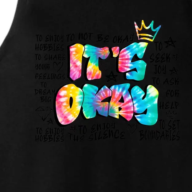 ItS Okay Mental Health Breakdown Ladies Tri-Blend Wicking Tank