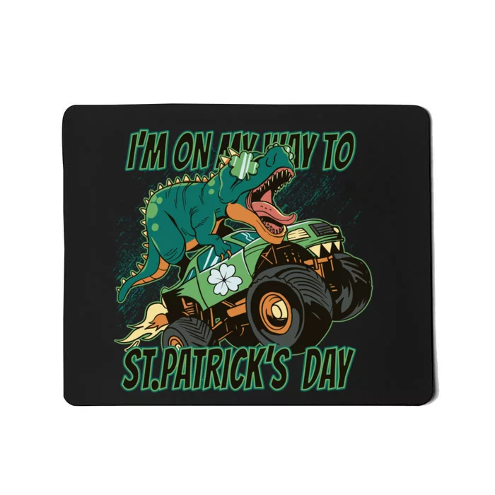 Im On My Way To St Patricks Day Dinosaur Mousepad