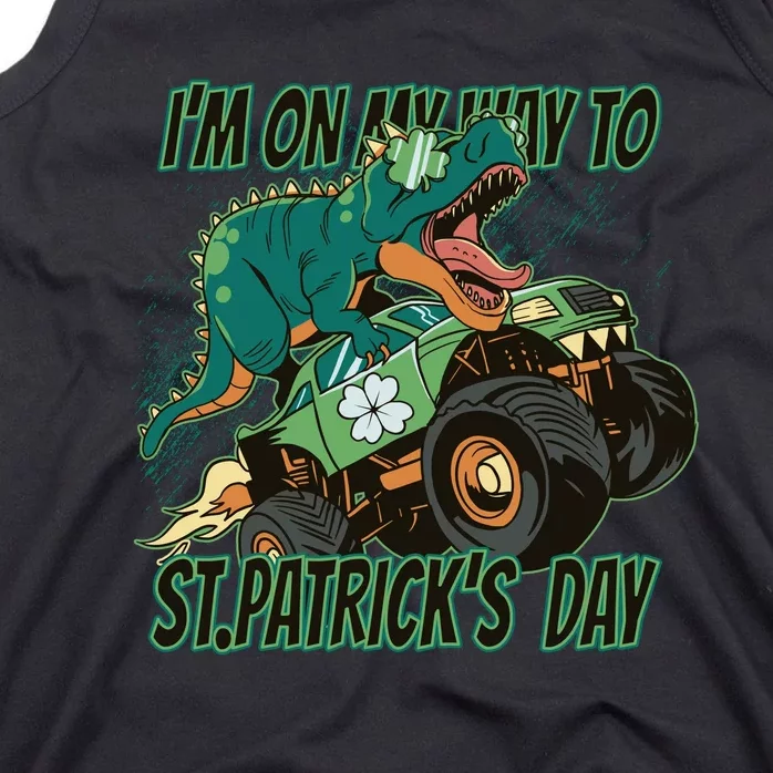 Im On My Way To St Patricks Day Dinosaur Tank Top