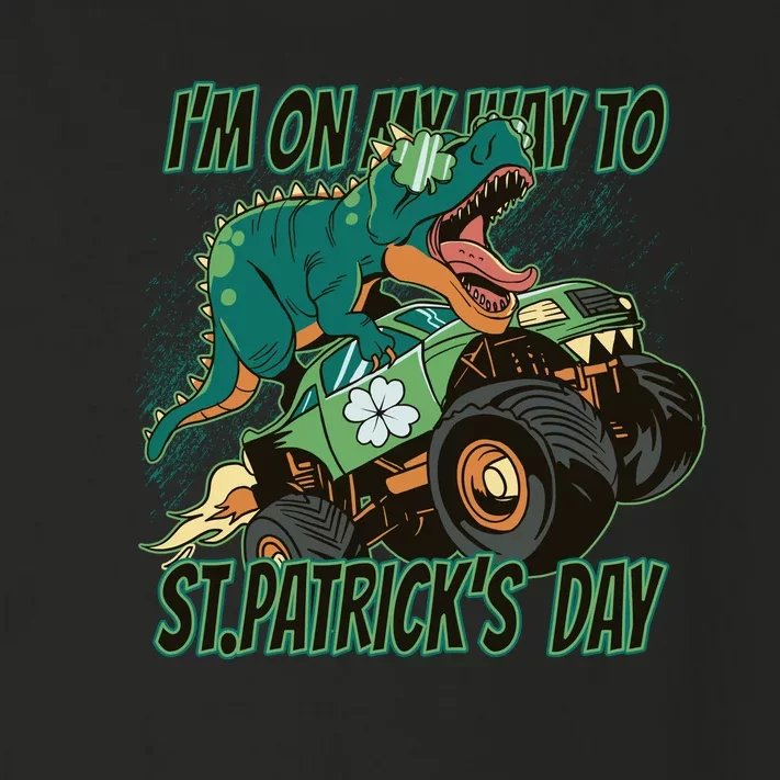 Im On My Way To St Patricks Day Dinosaur Toddler Long Sleeve Shirt