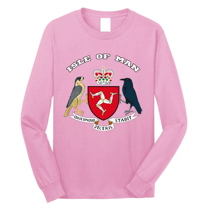 Isle Of Man Coat Of Arms Of Coat Of Arm Flag Manx Long Sleeve Shirt