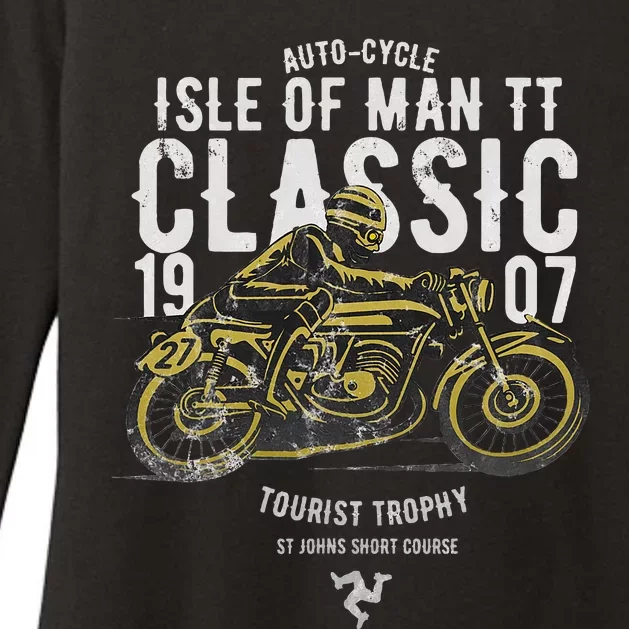 Isle Of Man TT Races Manx Classic Grand Prix Road Racing Womens CVC Long Sleeve Shirt