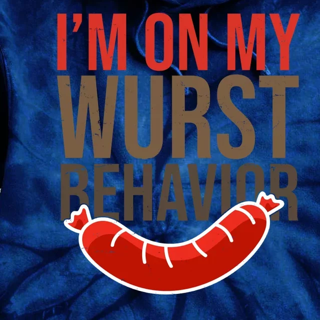 Im On My Wurst Behavior Oktoberfest Tie Dye Hoodie