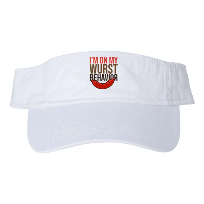 Im On My Wurst Behavior Oktoberfest Valucap Bio-Washed Visor