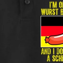 Im On My Wurst Behavior And I Dont Give A Schnitzel Oktoberfest Dry Zone Grid Performance Polo