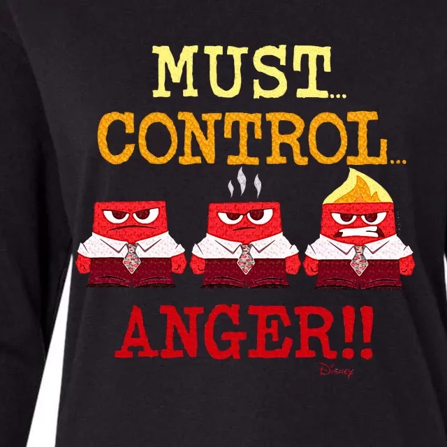 Inside Out Must... Control... Anger Womens Cotton Relaxed Long Sleeve T-Shirt