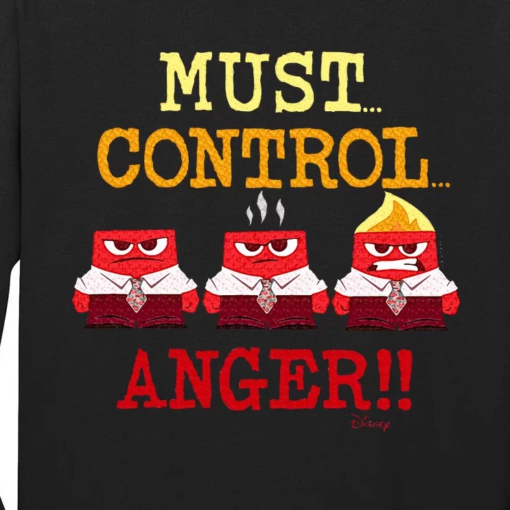 Inside Out Must... Control... Anger Tall Long Sleeve T-Shirt