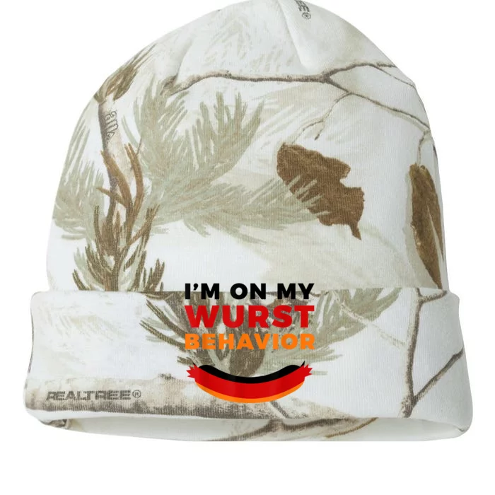 I'm On My Wurst Behavior Funny German Oktoberfest Kati - 12in Camo Beanie