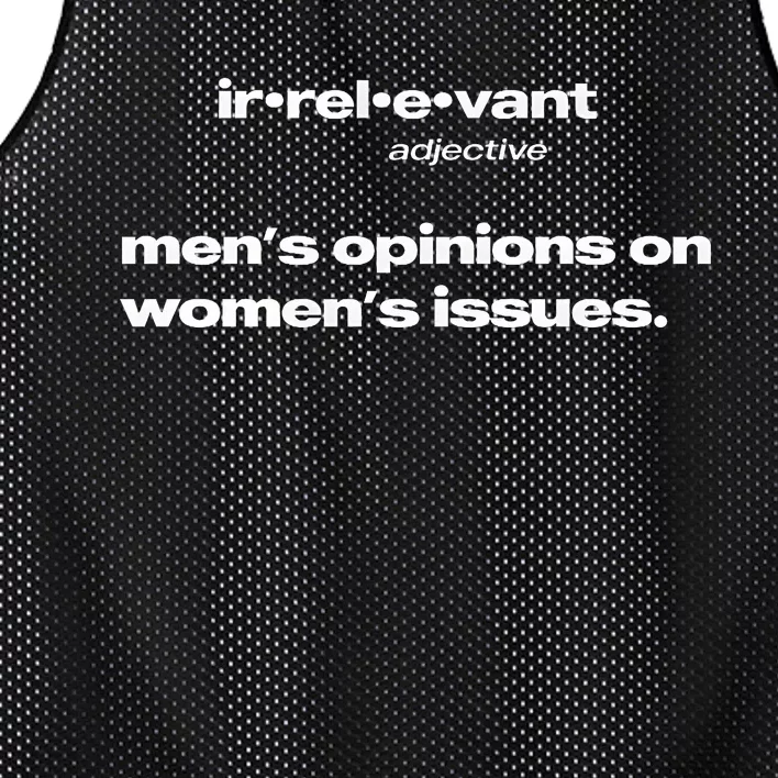 Irrelevant Opinions On Issues Mesh Reversible Basketball Jersey Tank