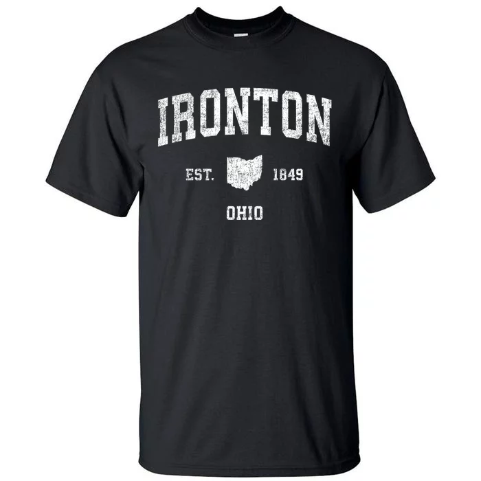 Ironton Ohio Oh Vintage Sports Tall T-Shirt