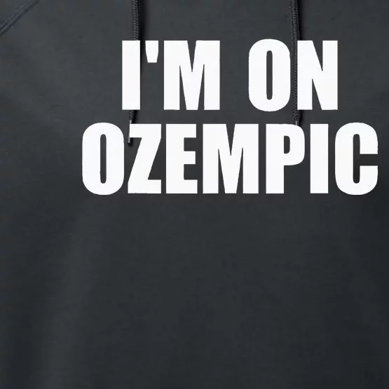 IM On Ozempic Apparel Performance Fleece Hoodie