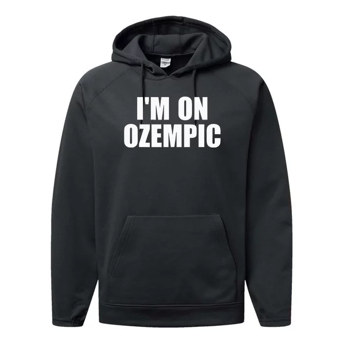 IM On Ozempic Apparel Performance Fleece Hoodie