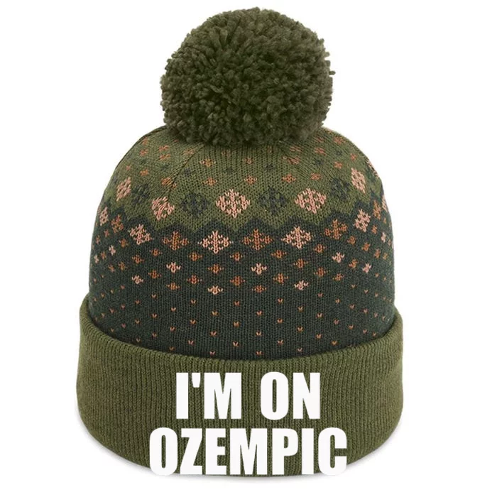 IM On Ozempic Apparel The Baniff Cuffed Pom Beanie