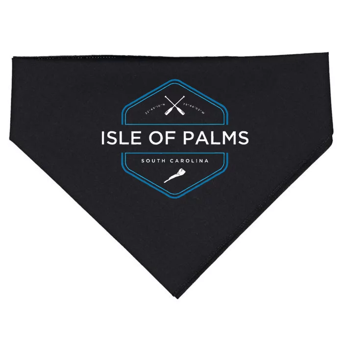 Isle Of Palms South Carolina Beach USA-Made Doggie Bandana