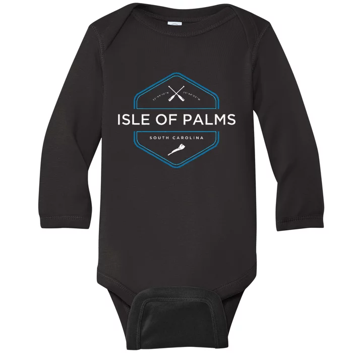 Isle Of Palms South Carolina Beach Baby Long Sleeve Bodysuit