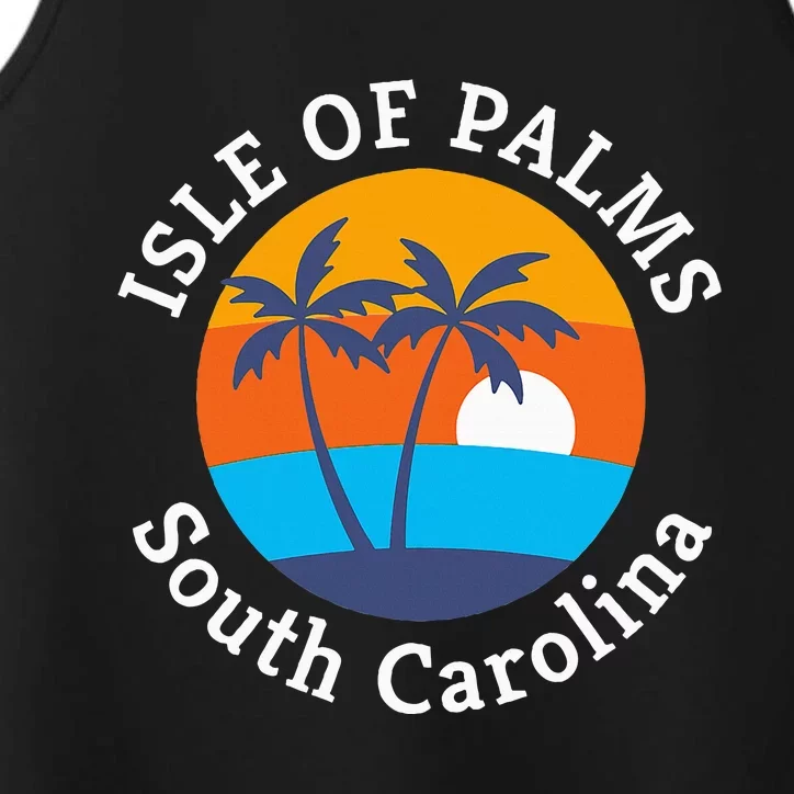 Isle Of Palms Beach South Carolina Summer Vacation Souvenir Performance Tank