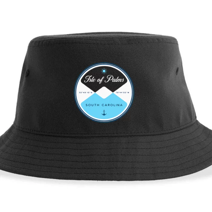 Isle Of Palms South Carolina Sc Circle Sustainable Bucket Hat