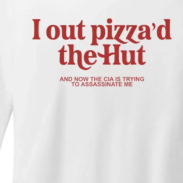 I Out PizzaD The Hut Womens CVC Long Sleeve Shirt