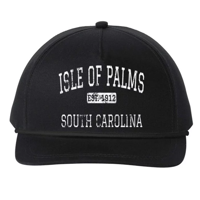 Isle Of Palms South Carolina SC Vintage Snapback Five-Panel Rope Hat