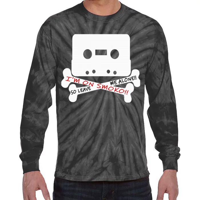 Im On Smoko Leave Me Alone Cassette Tape Tie-Dye Long Sleeve Shirt